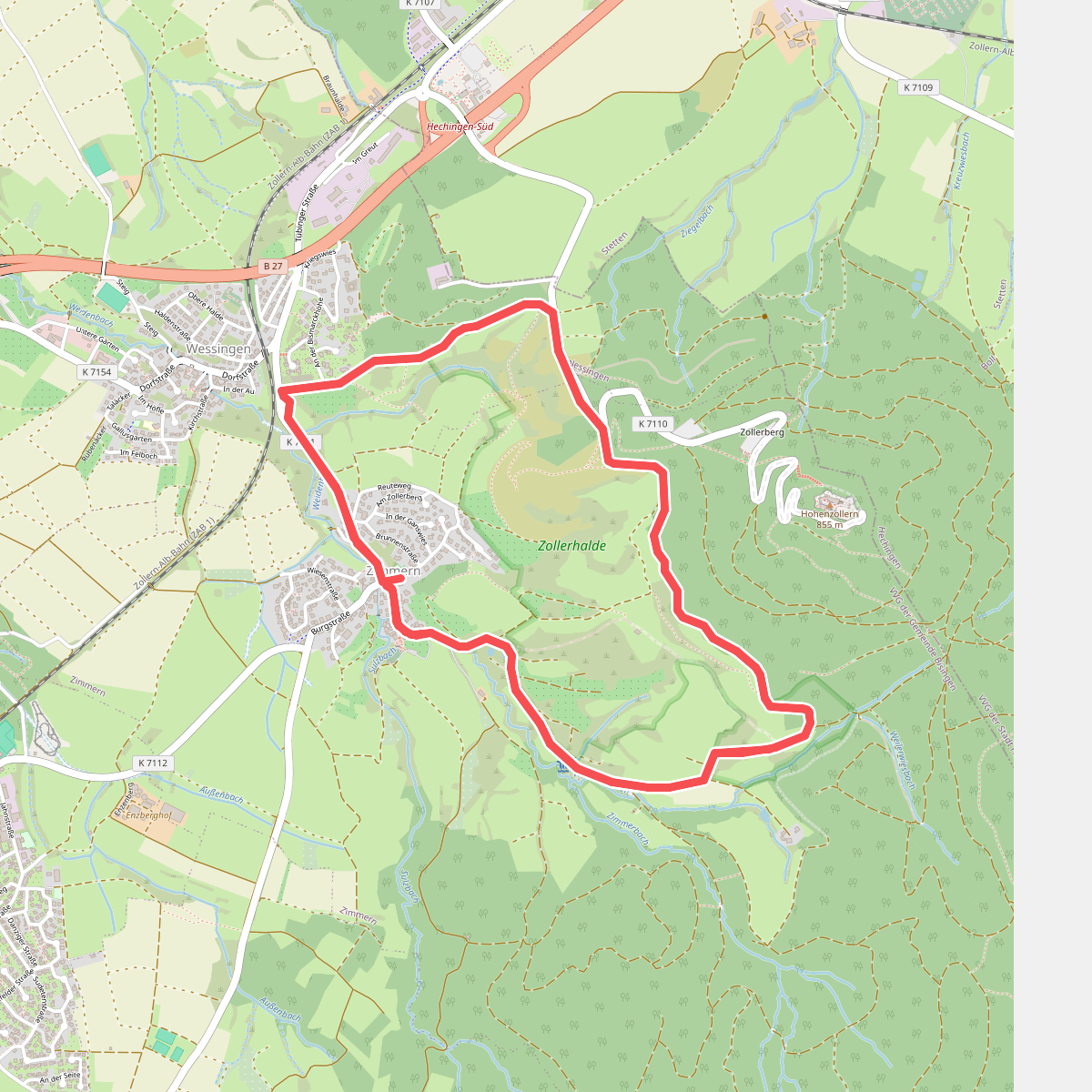 Kaiserweg von Bisingen