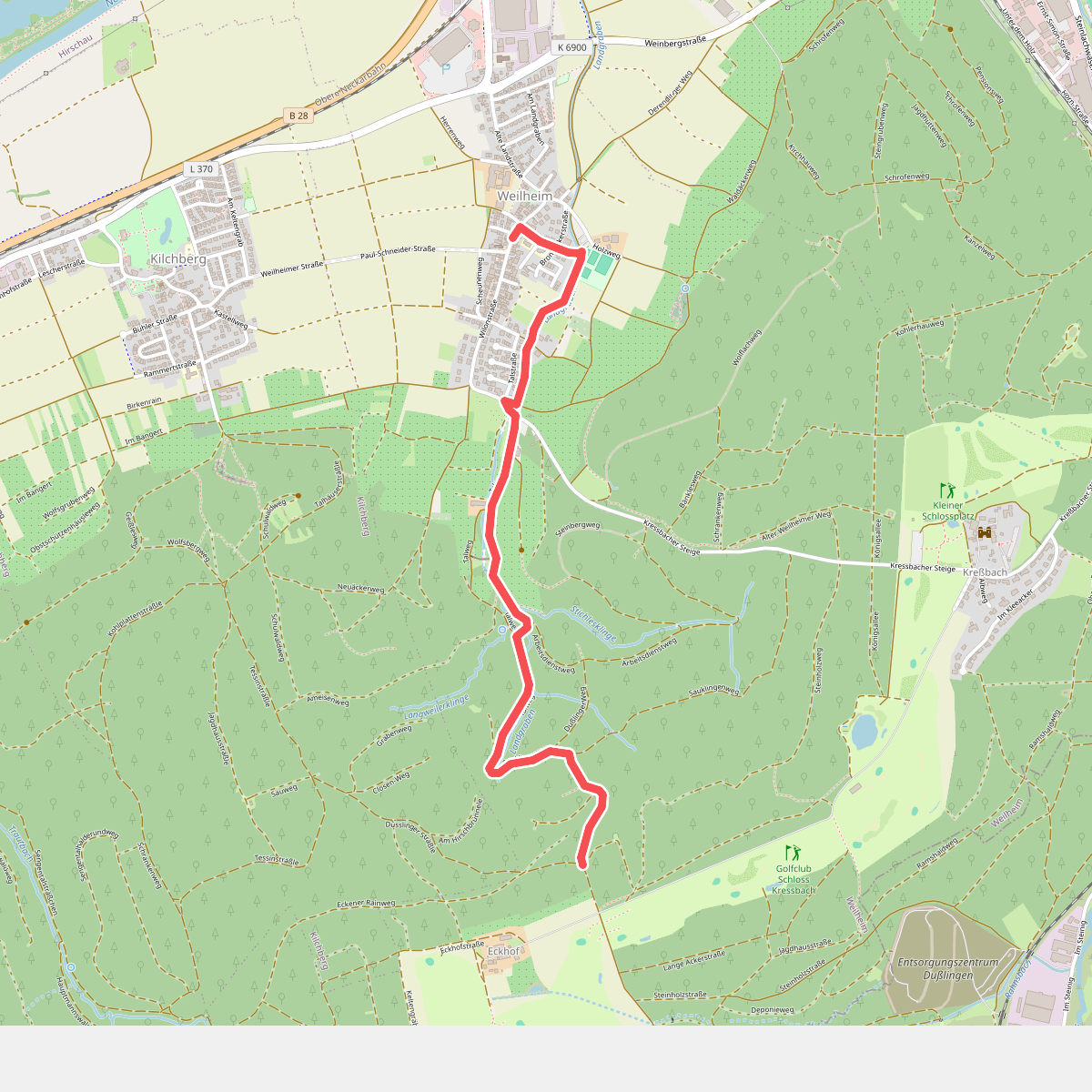blaues Minus Weilheim - Eckhof