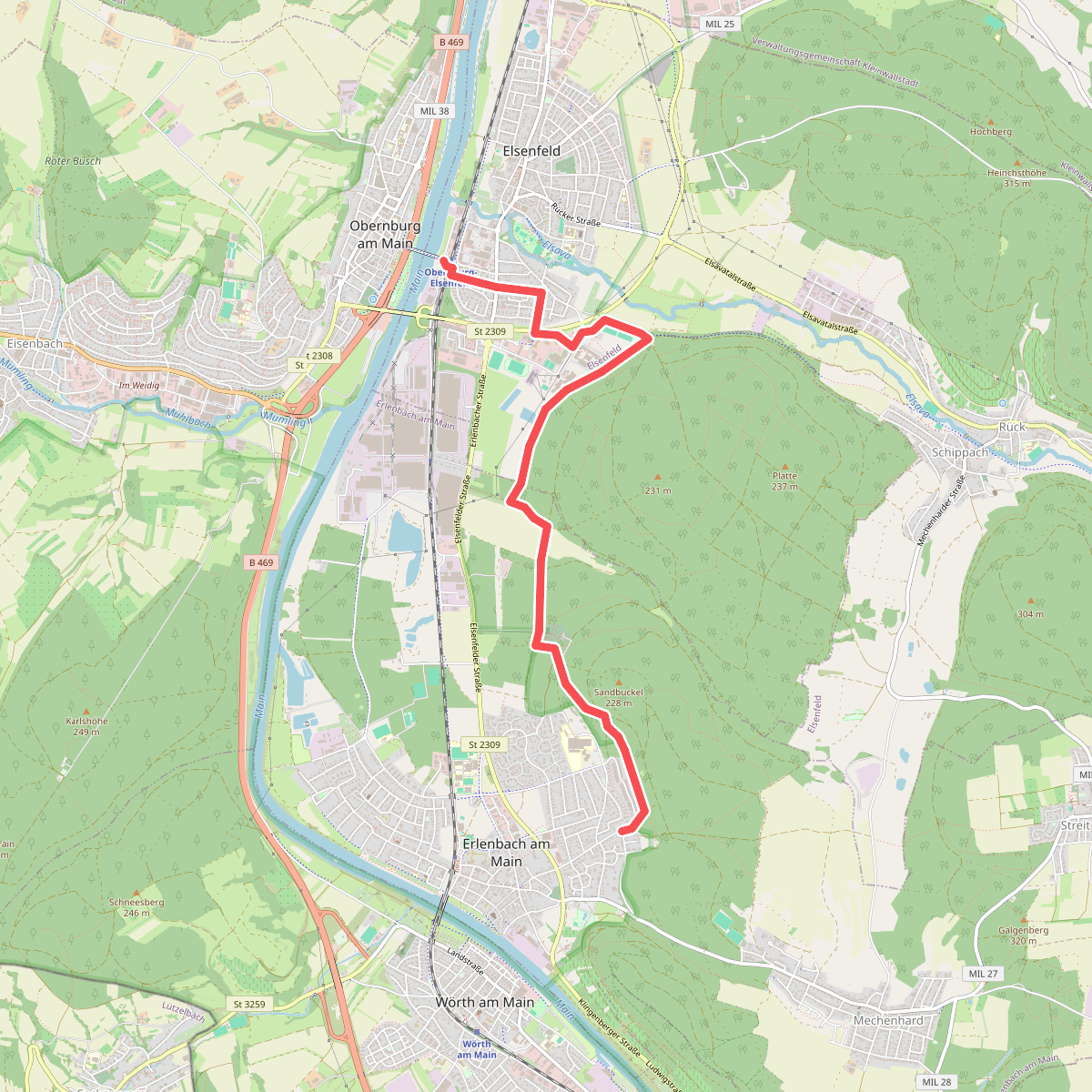 Obernburg am Main - Erlenbach am Main
