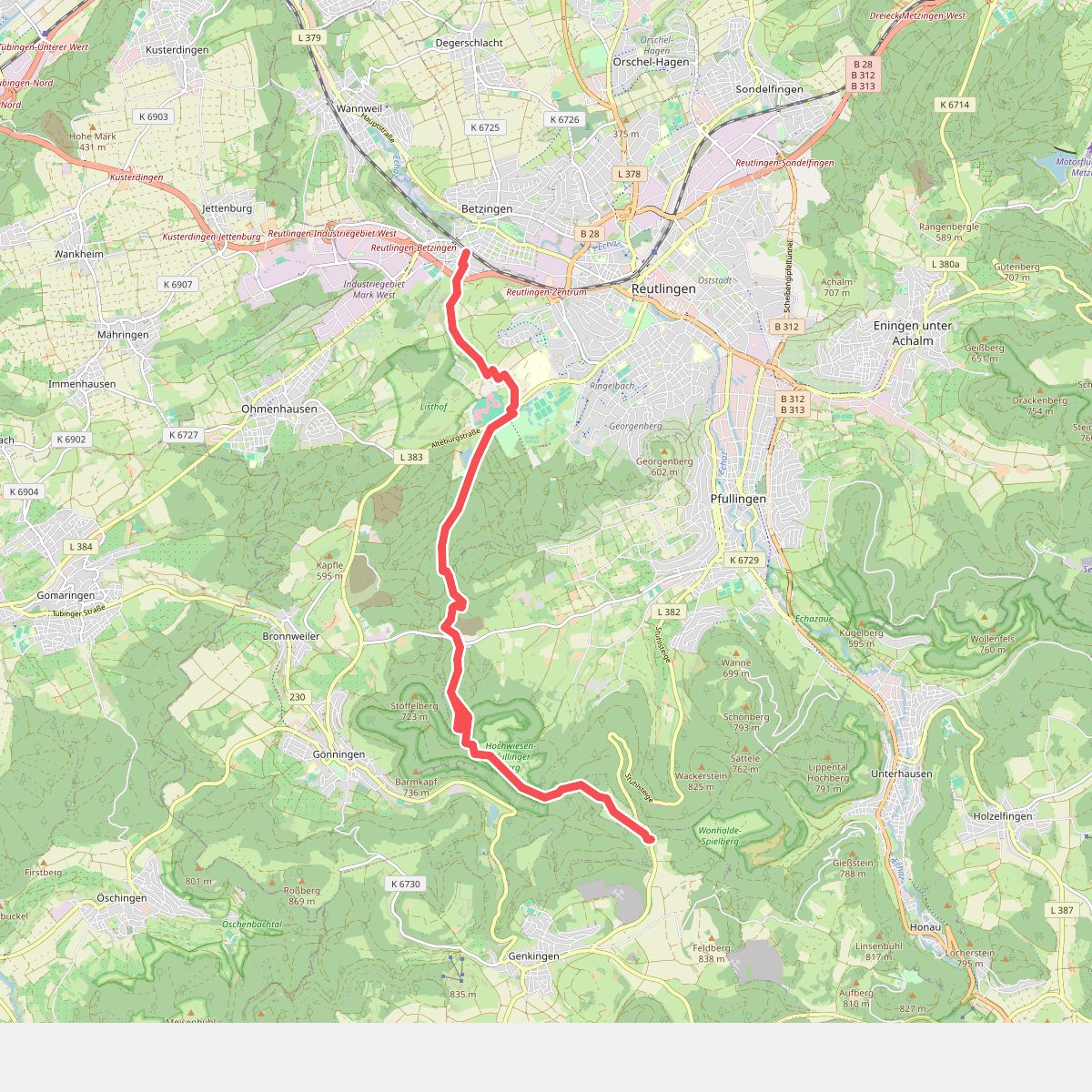 Nebenweg Betzingen-Breitenbach-Ruoffseck