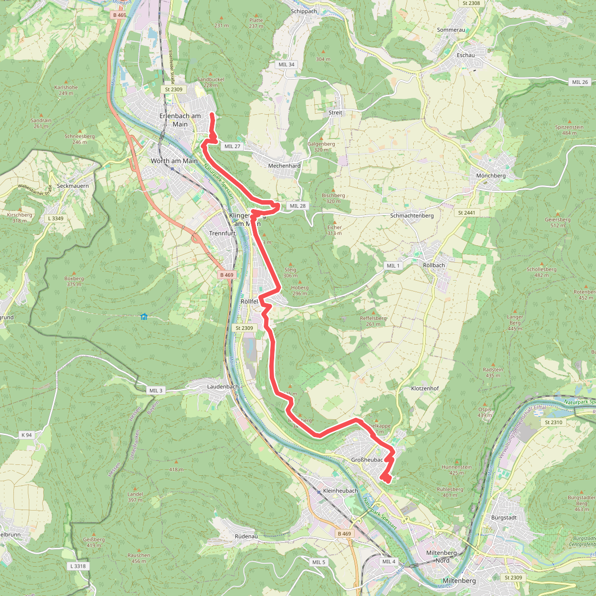 Erlenbach am Main - Grossheubach