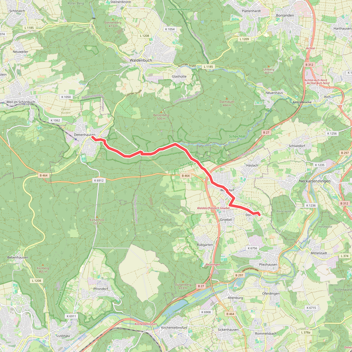 roter Punkt Dörnach - Dettenhausen