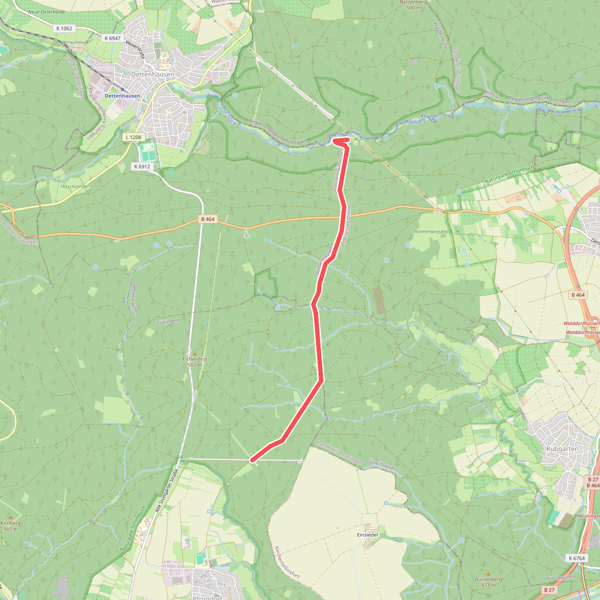 roter Punkt Schaichtal - Einsiedel