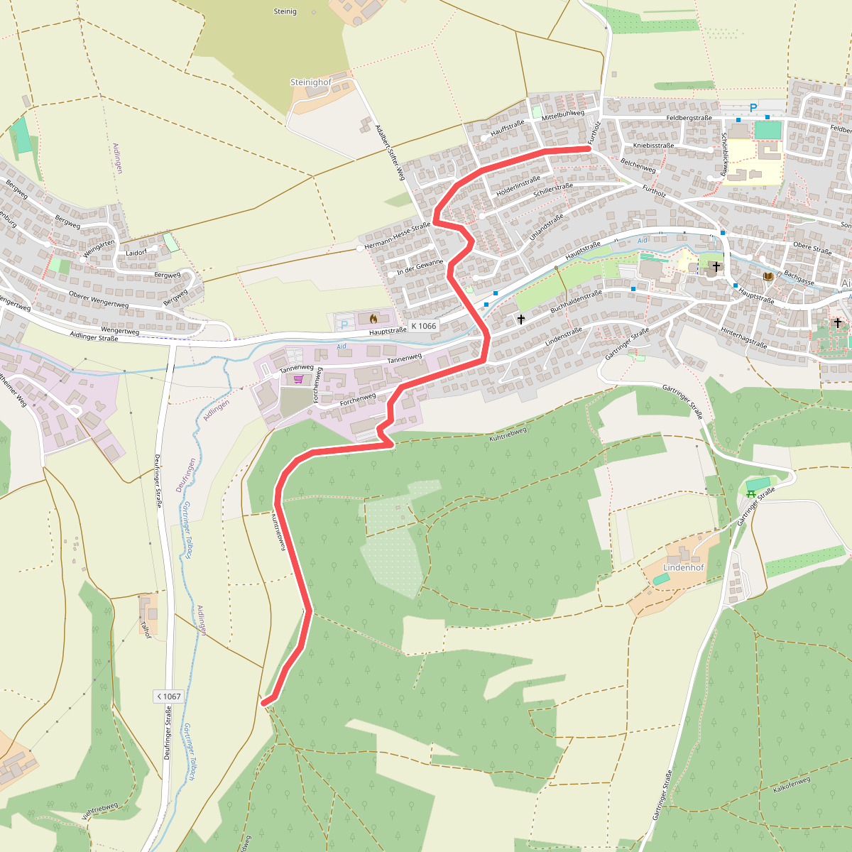 Aidlingen Furtholz - Kuhtrieb