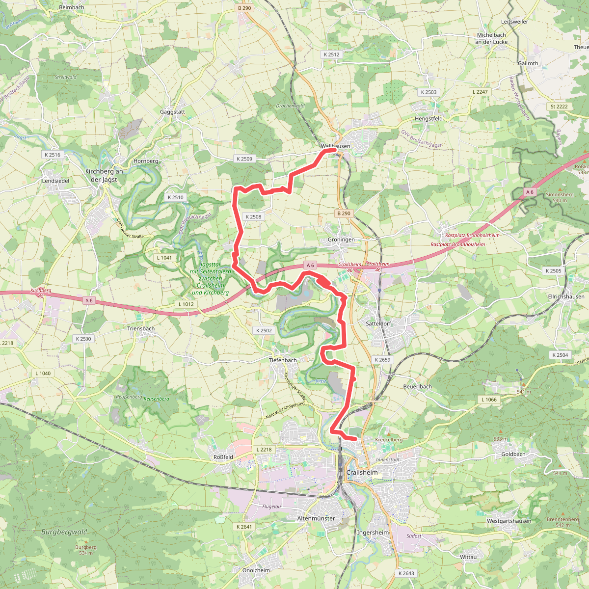 Wallhausen - Crailsheim