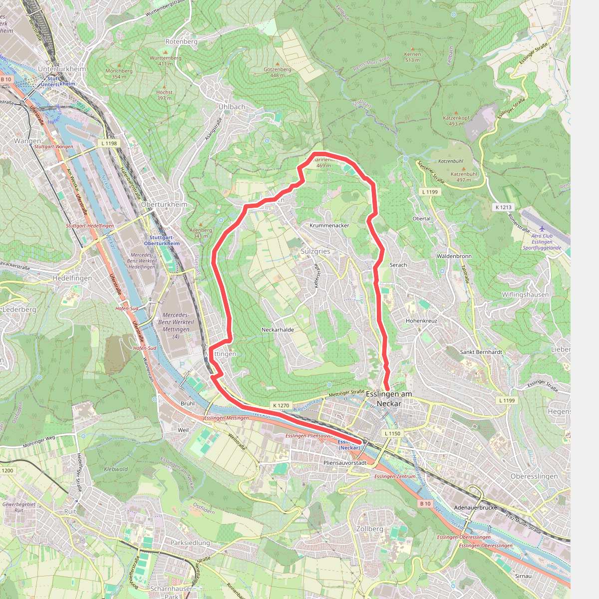 Esslingen - Katharinenlinde - Esslingen