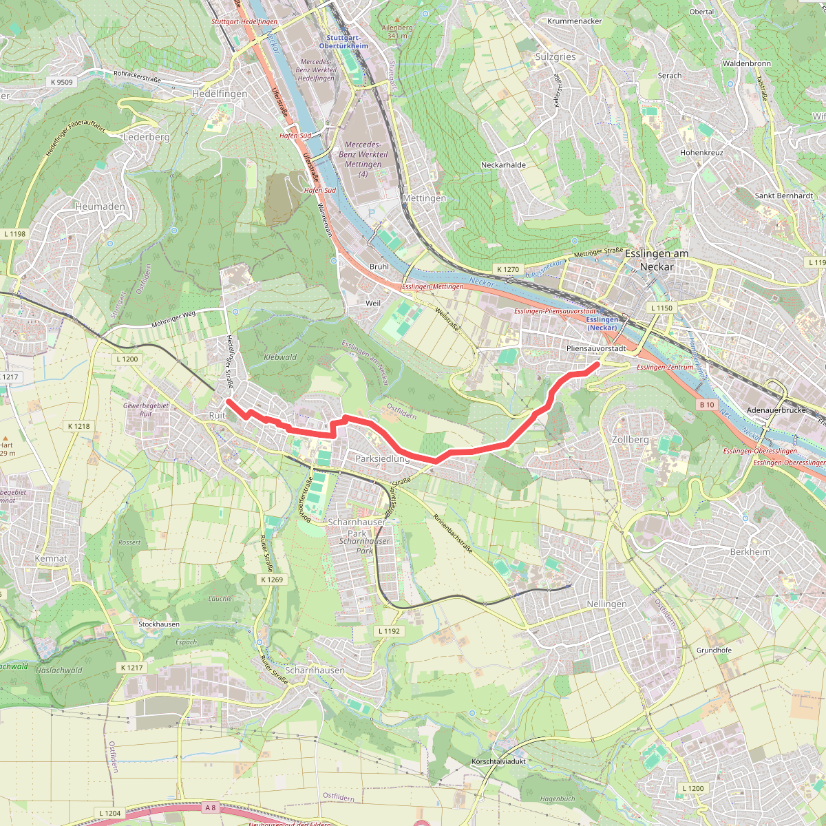 Ruit - Parksiedlung - Esslingen Pliensauvorstadt