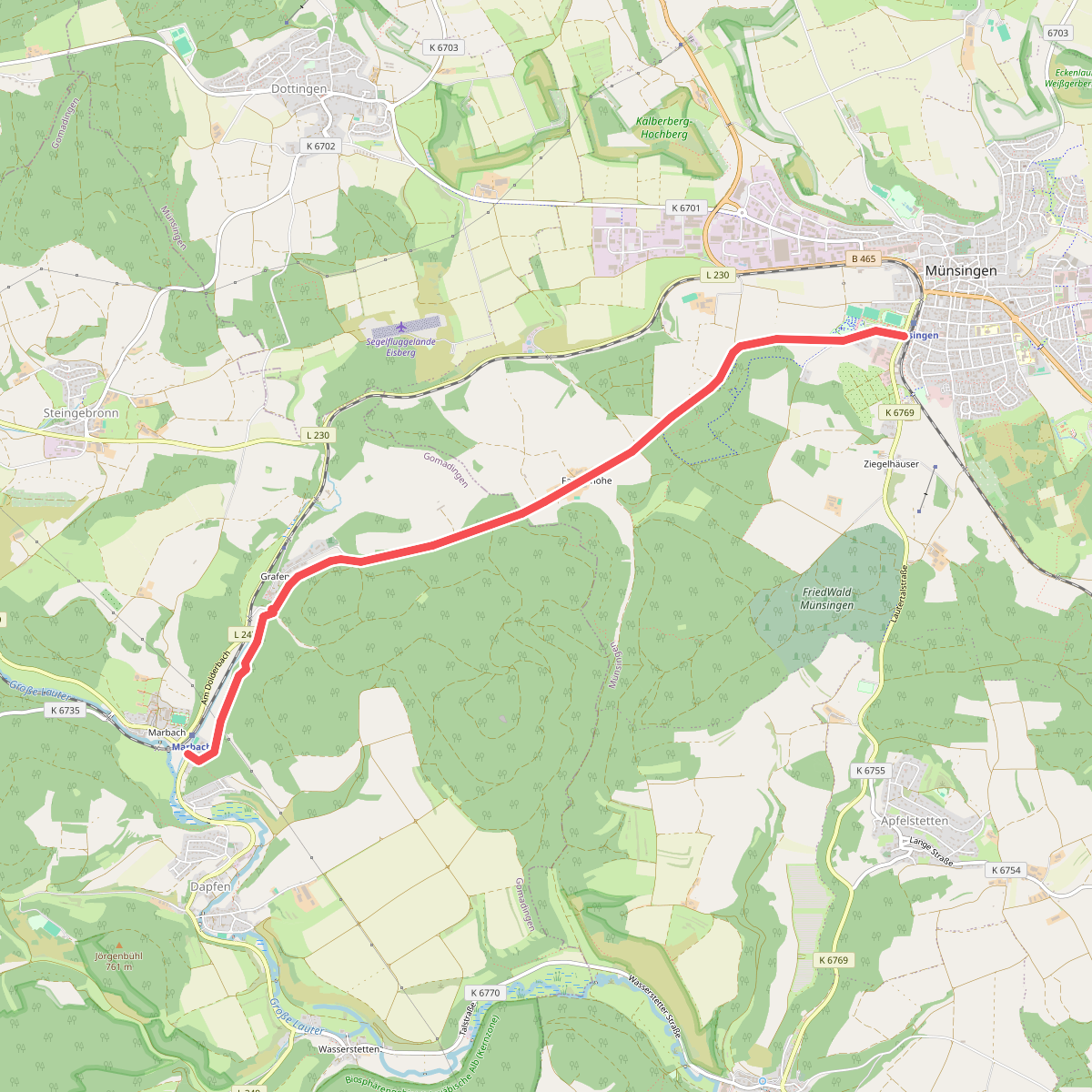 Münsingen - Marbach