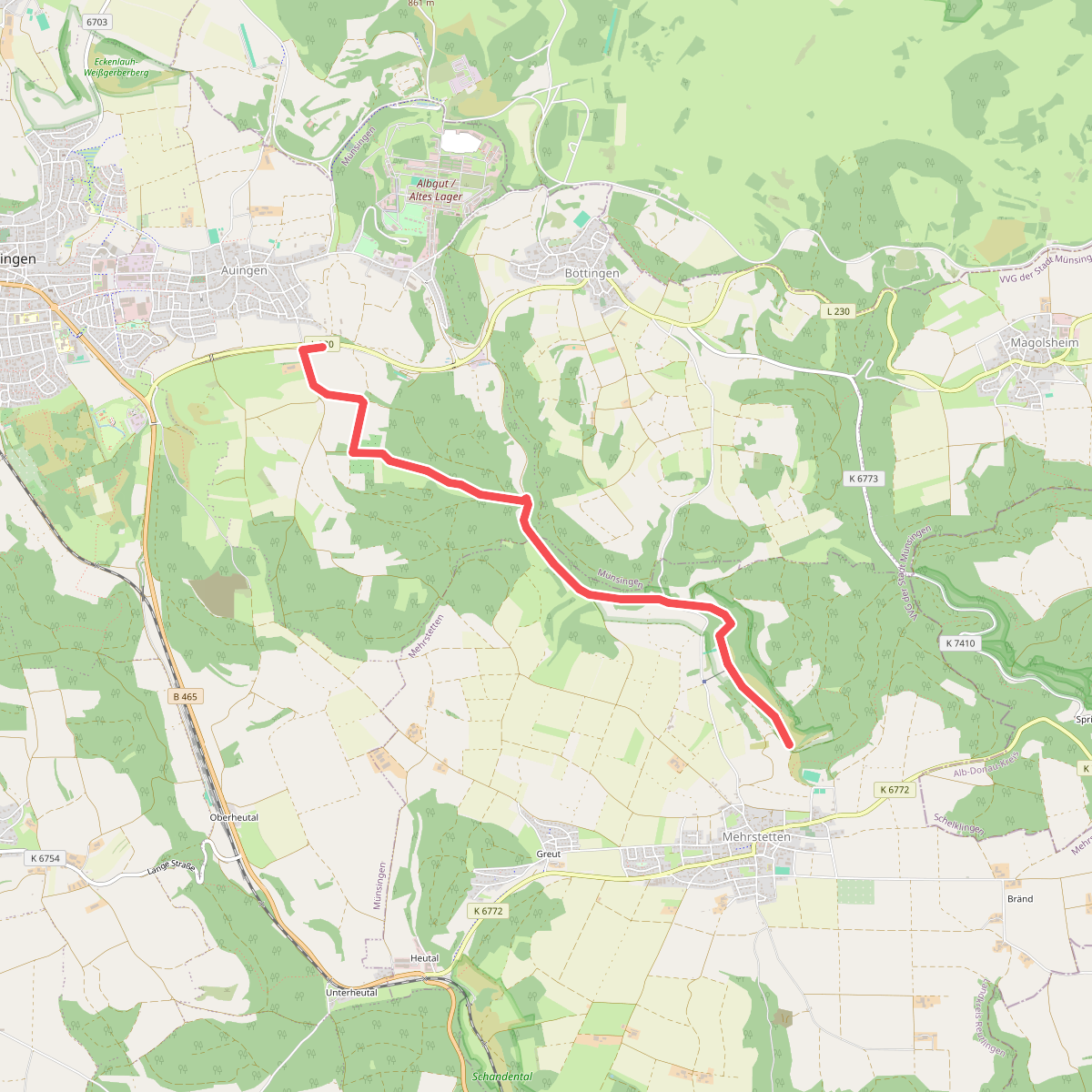 Mehrstetten - Auingen