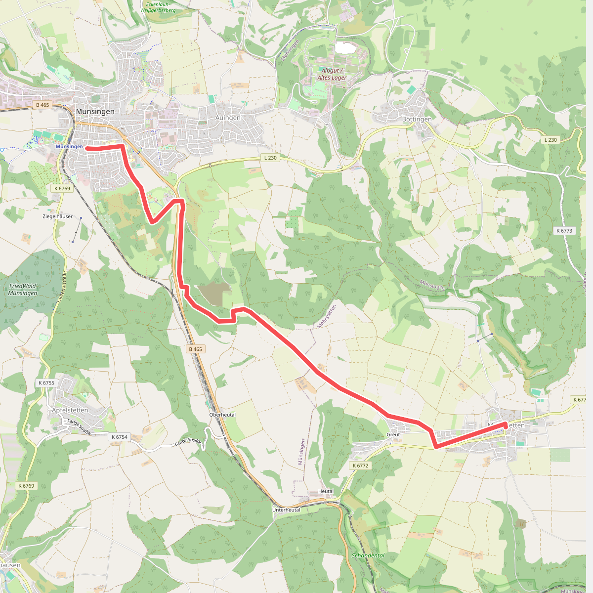 Münsingen - Mehrstetten