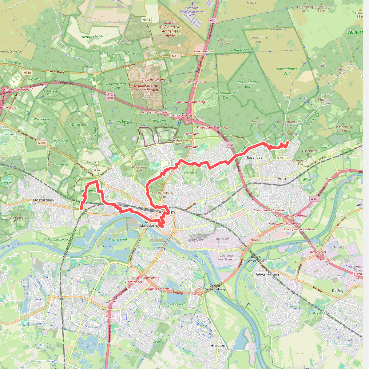 Oosterbeek - Rozendaal · Maarten van Rossumpad etappe 10