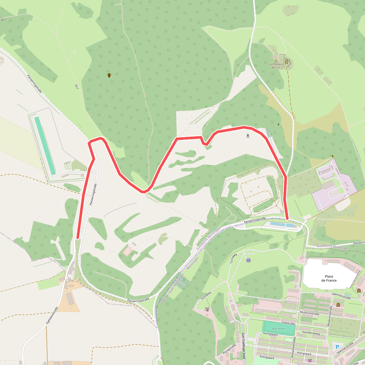 Truppenübungsplatz Wanderweg Nr. 4: Egelstein - Nordseite Altes Lager