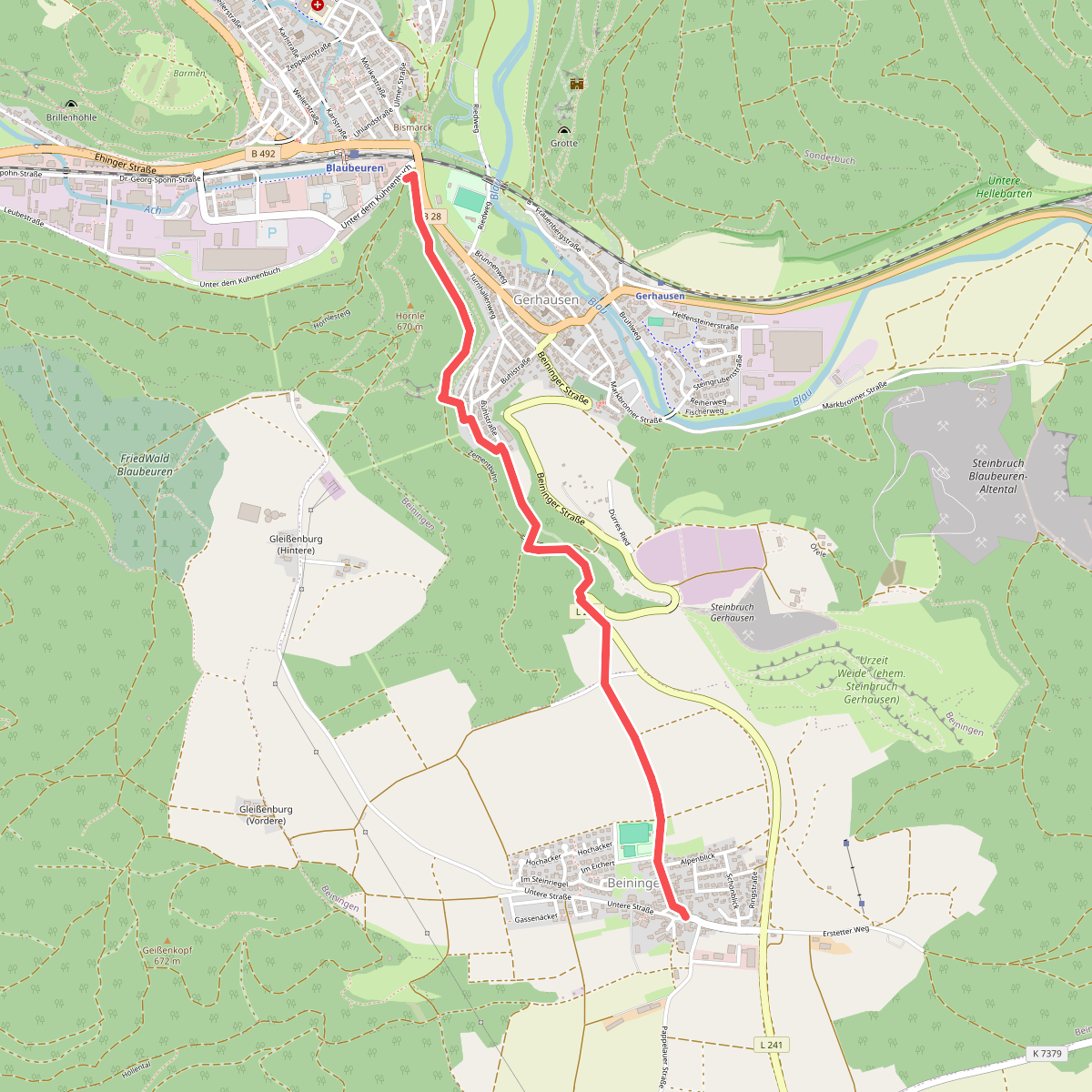 Blaubeuren - Beiningen