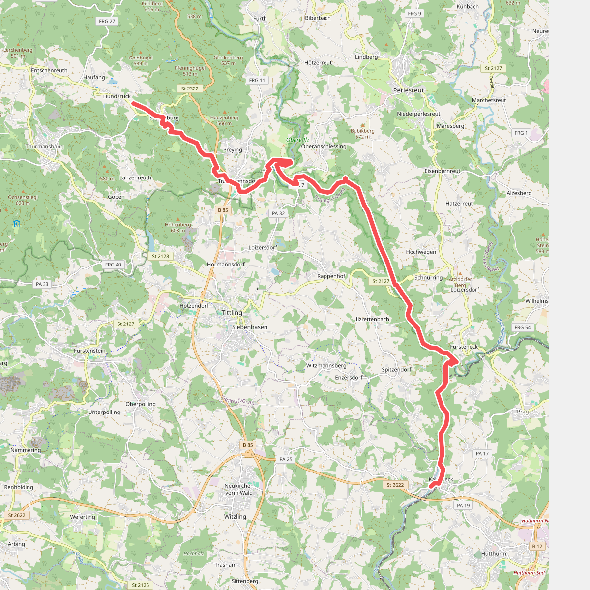 Hundsruck - Kalteneck