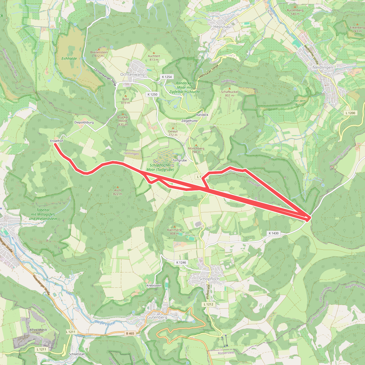 Engelhof - Torfgrube - Heimenstein