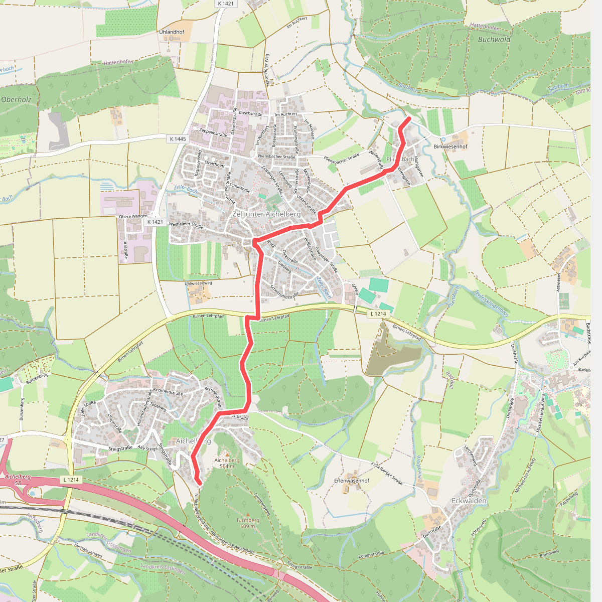 Aichelberg - Pliensbach