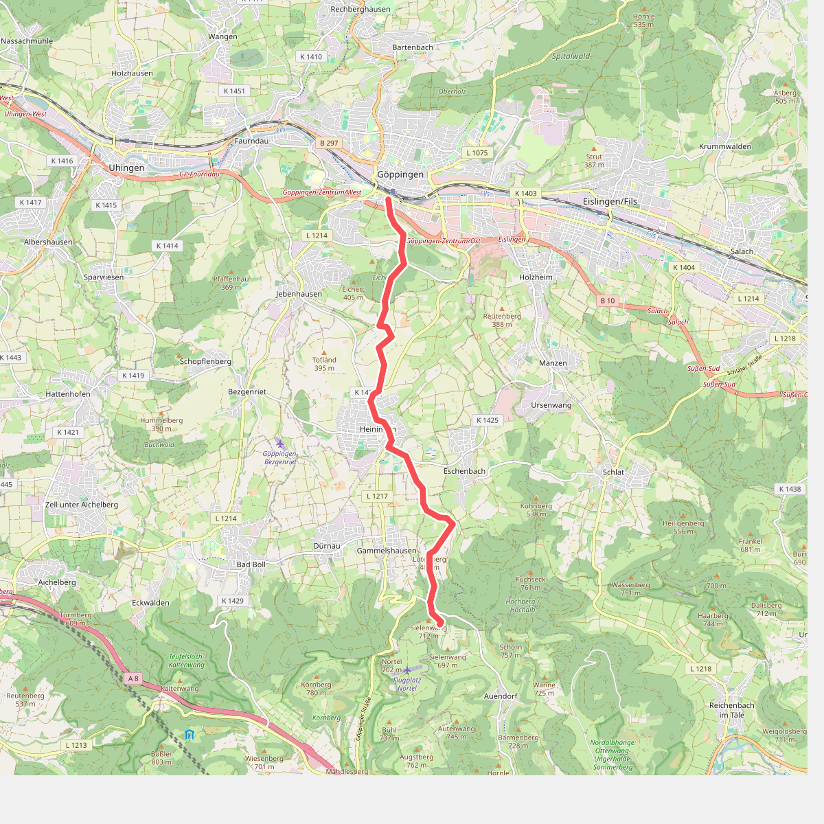 Äußerer Zugangsweg des SAV