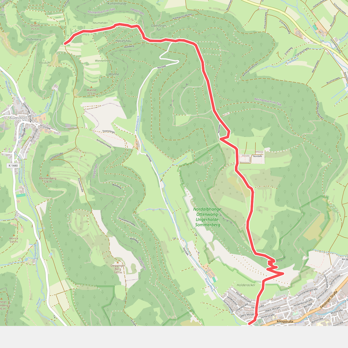 Deggingen - Nordalb - Hochalb