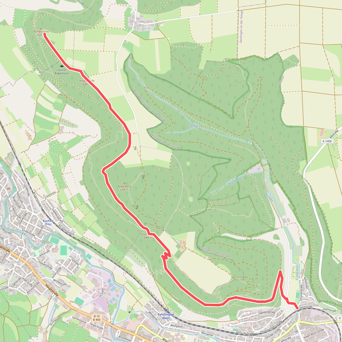 Geislingen Steige - Hohenstein