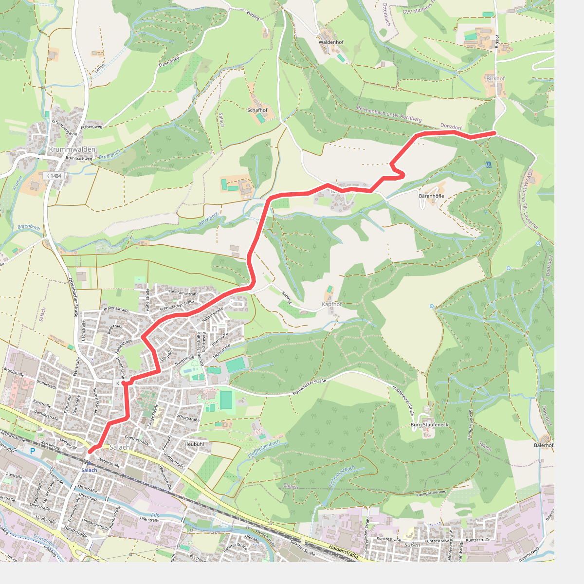 Salach - Bärenbach - Birkhof