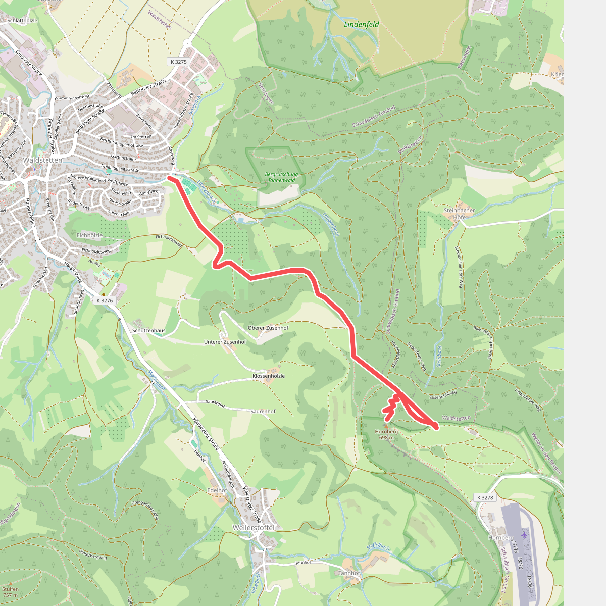 Nebenlinie des SAV (blaues Kreuz)