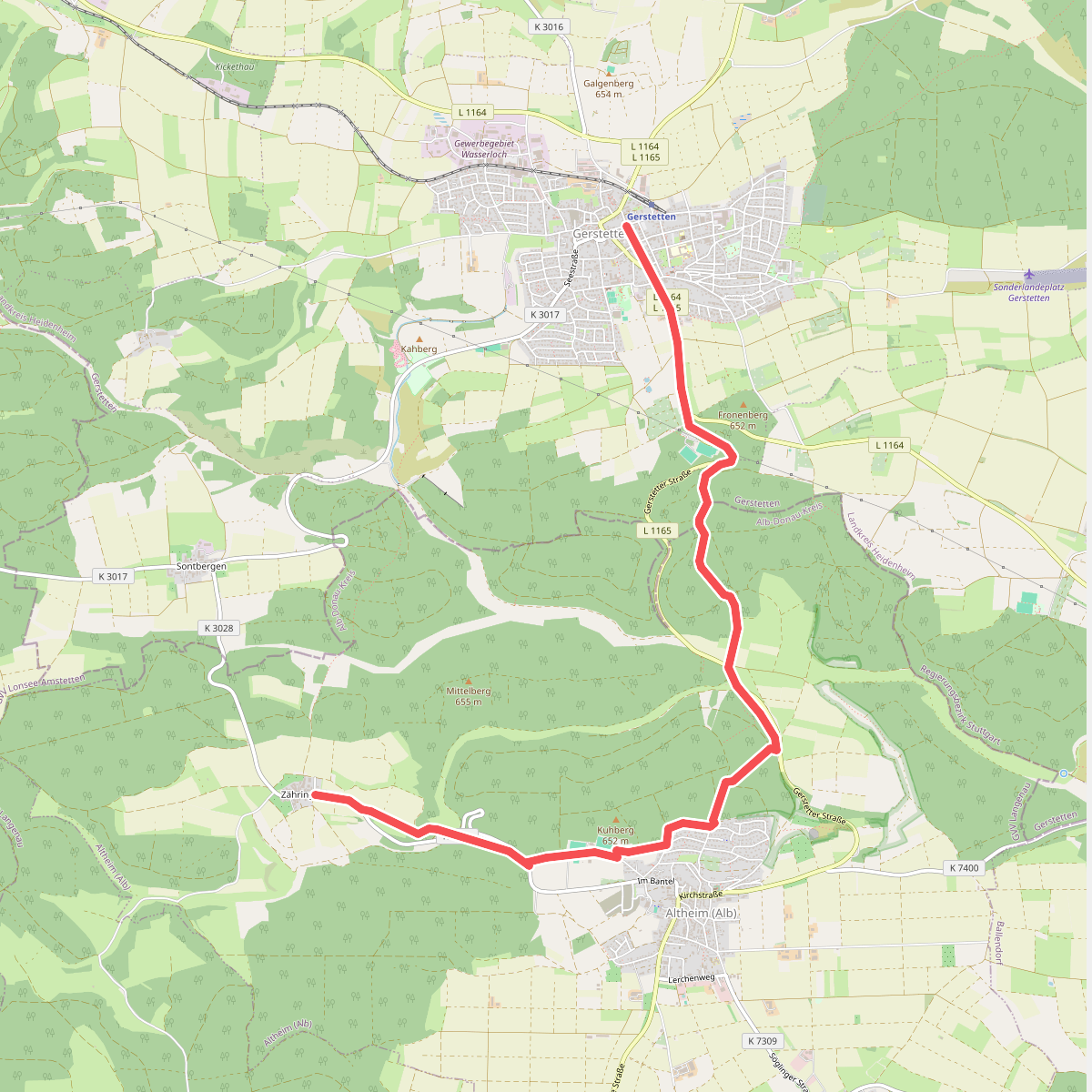 Zähringen - Altheim - Gerstetten