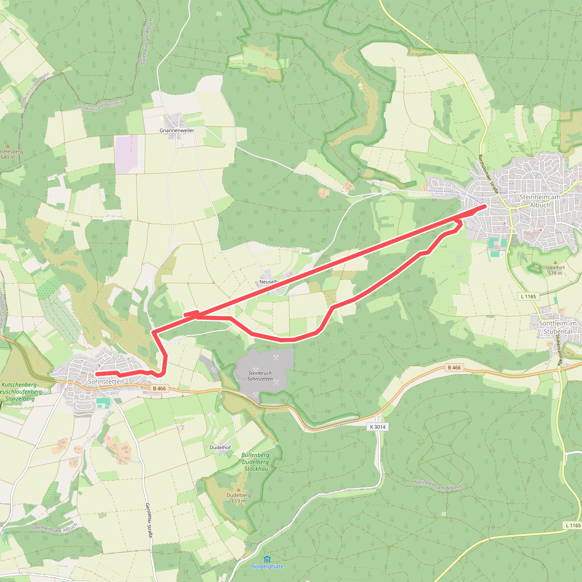 gelbe Raute Steinheim - Söhnstetten