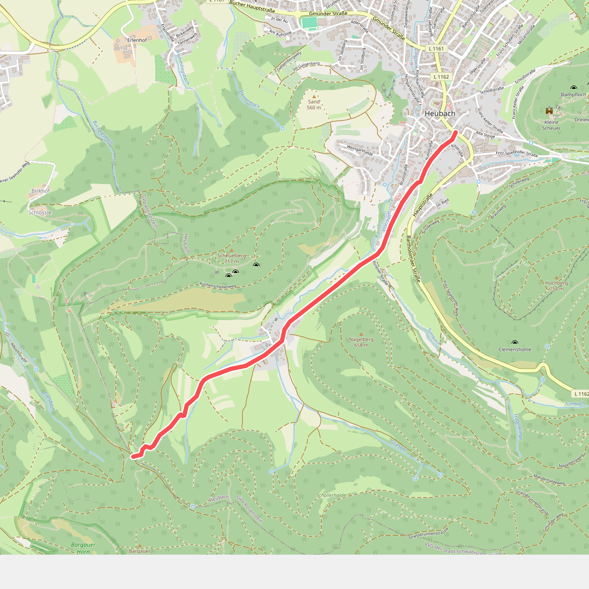 Nebenweg des SAV (rote Gabel)