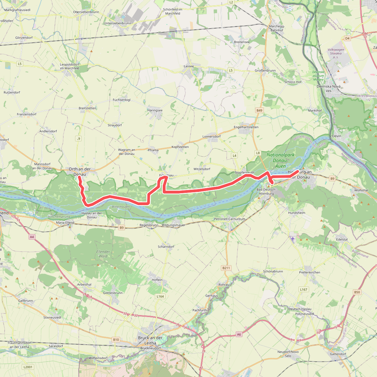 Orth an der Donau - Hainburg an der Donau
