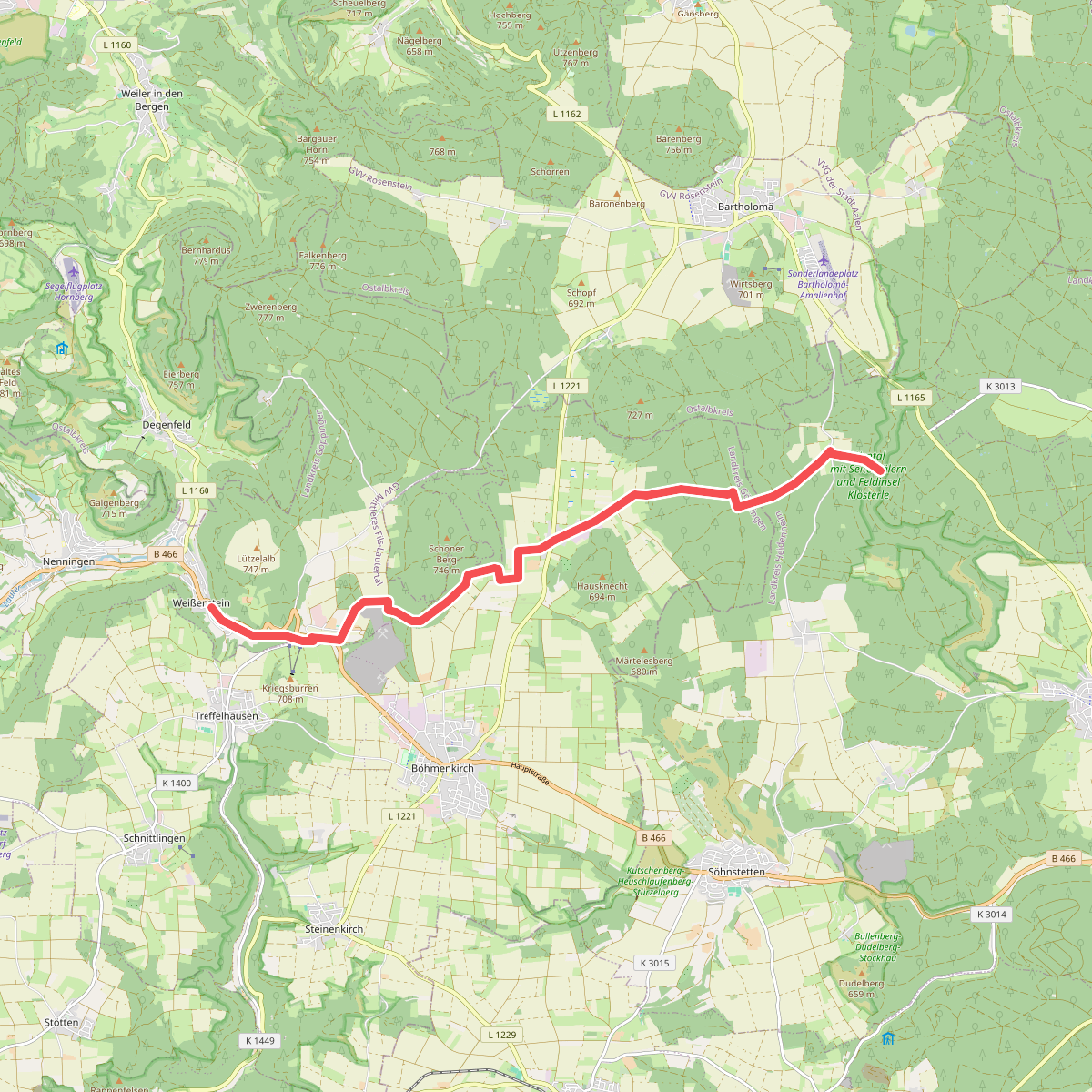 Wental - Heidhöfe - Weißenstein (HW1)