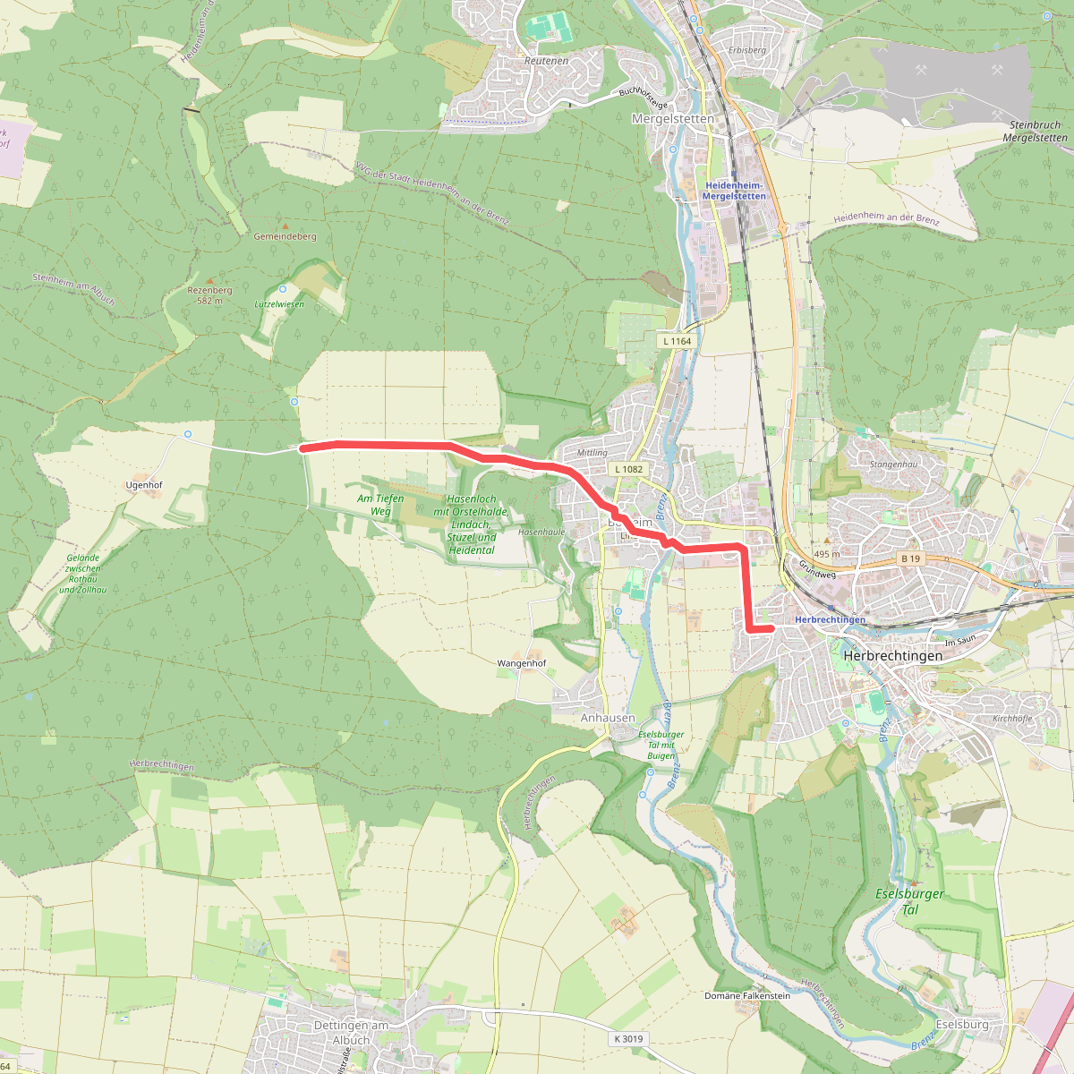 Herbrechtingen - Bolheim - Kohlhau