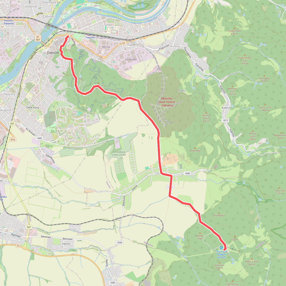 Chata pod Ostrym vrchom - Trencin