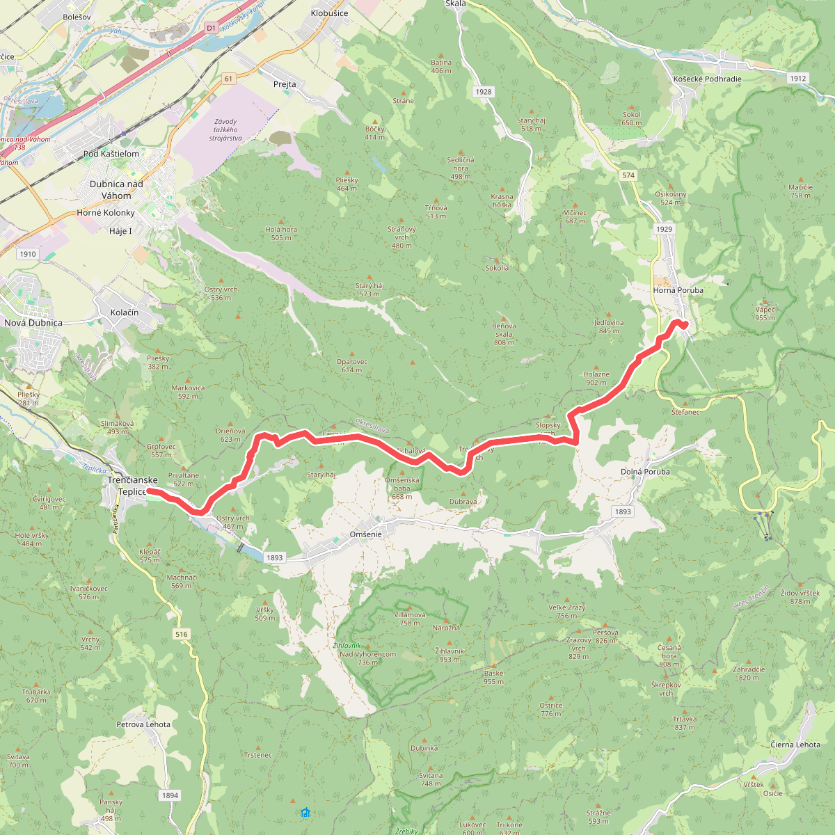 Trencianske Teplice - Horna Poruba