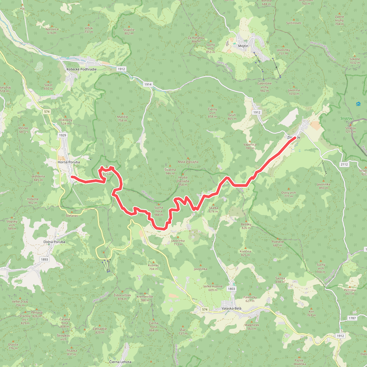 Horna Poruba - Zliechov