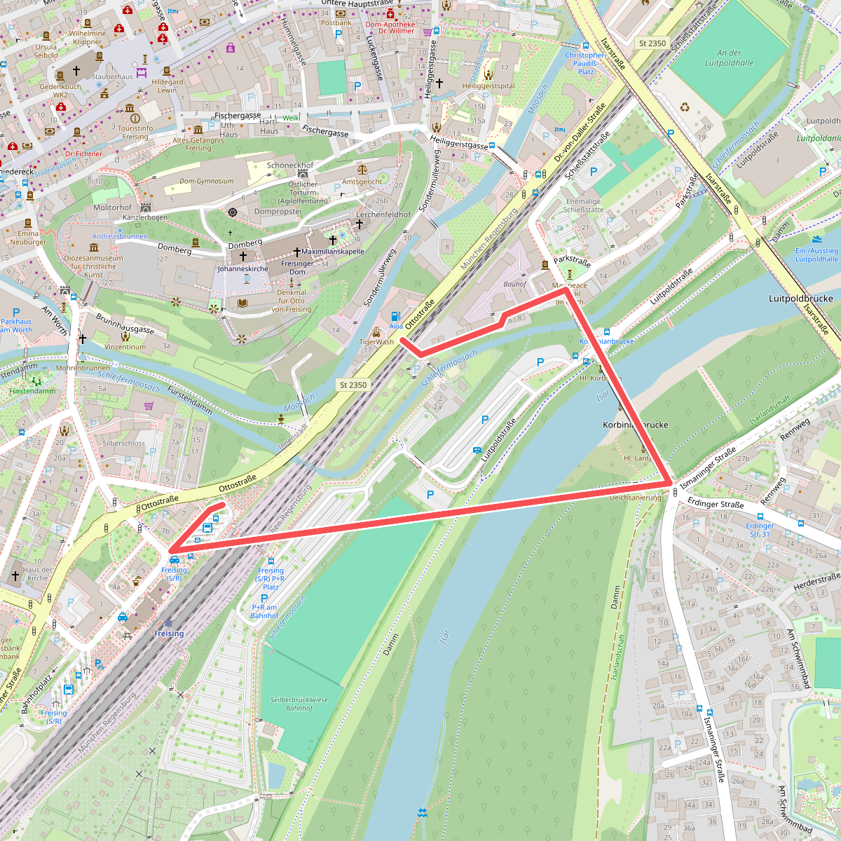 MVV Wanderweg Dreieck