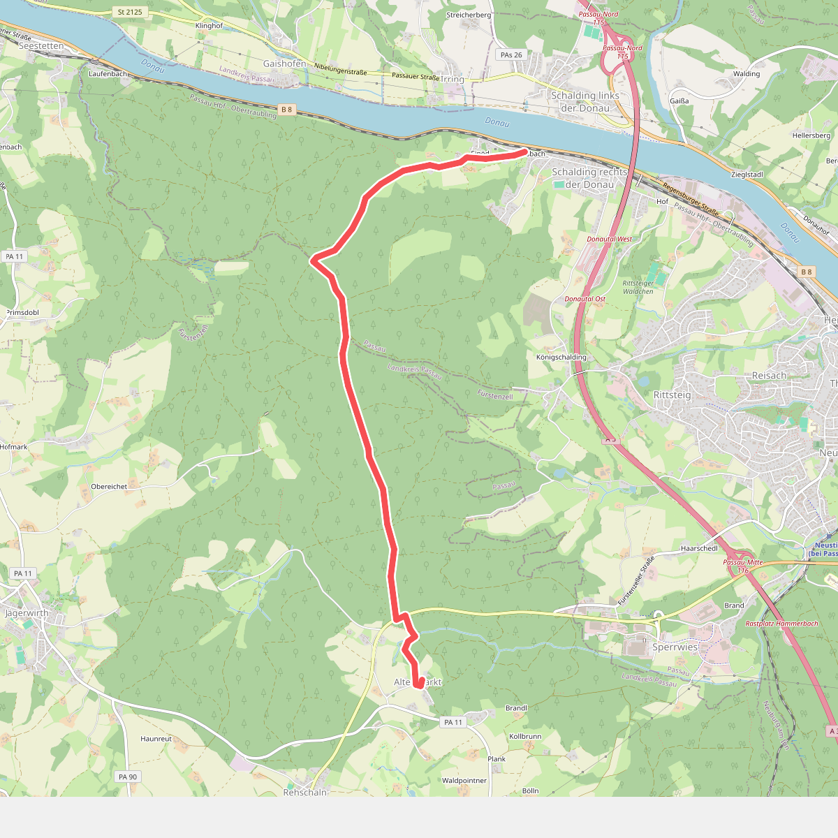 Schalding - Platte