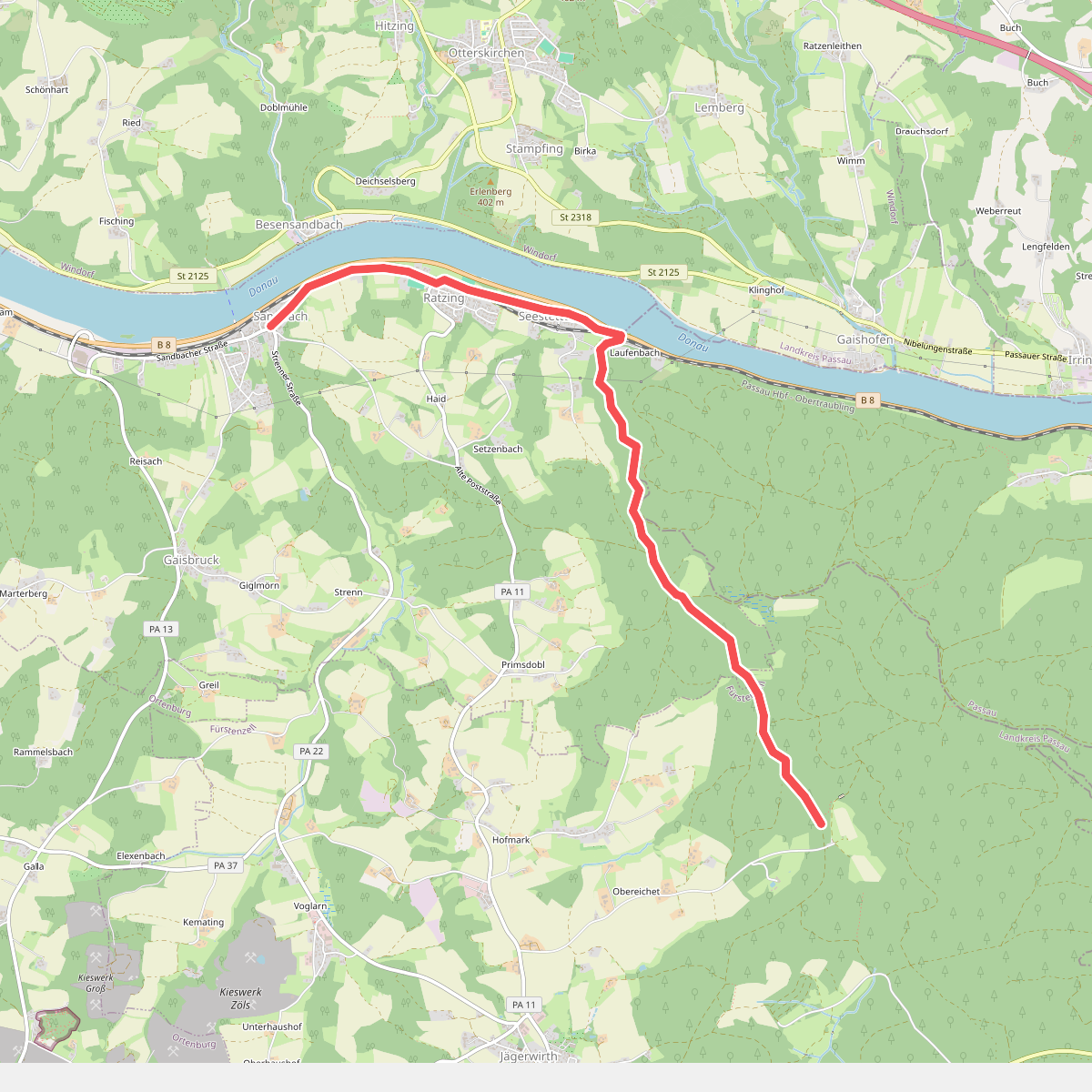 Wanderweg Nr. 8