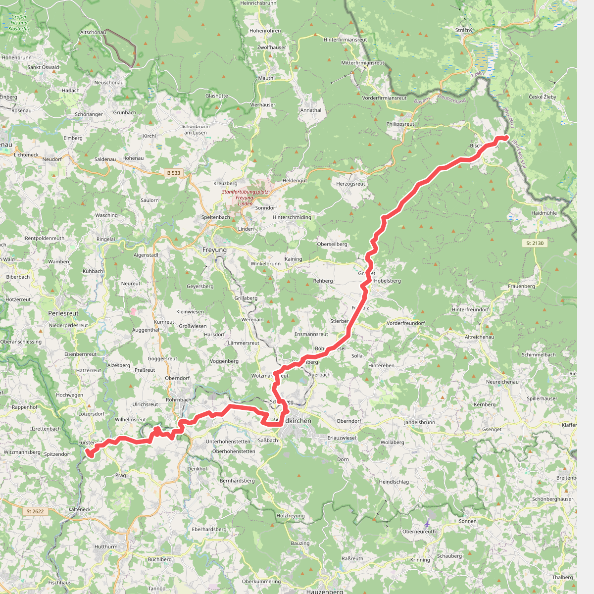 Goldsteig Verbindungsweg Unterer Goldener Steig