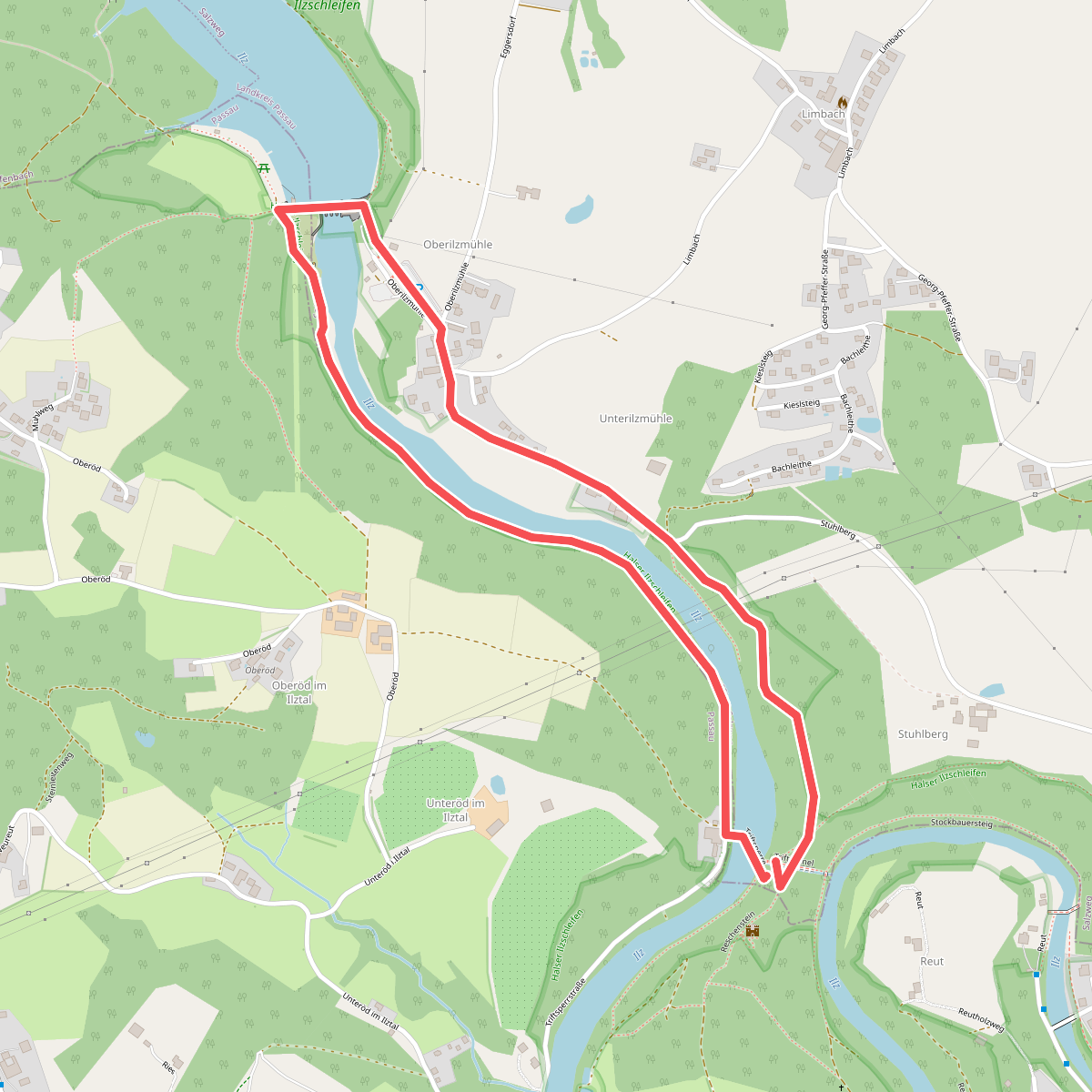 Naturlehrpfad Halser Ilzschleifen - Runde 2