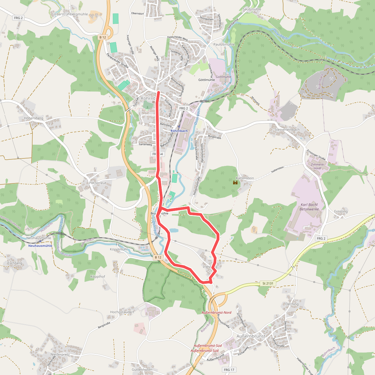 Wanderweg 6 Röhrnbach