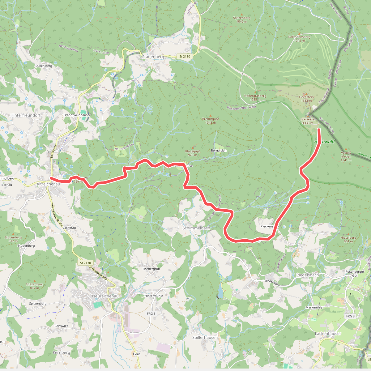 Goldsteig Zuweg Nr.22, Altreichenau - Dreisessel