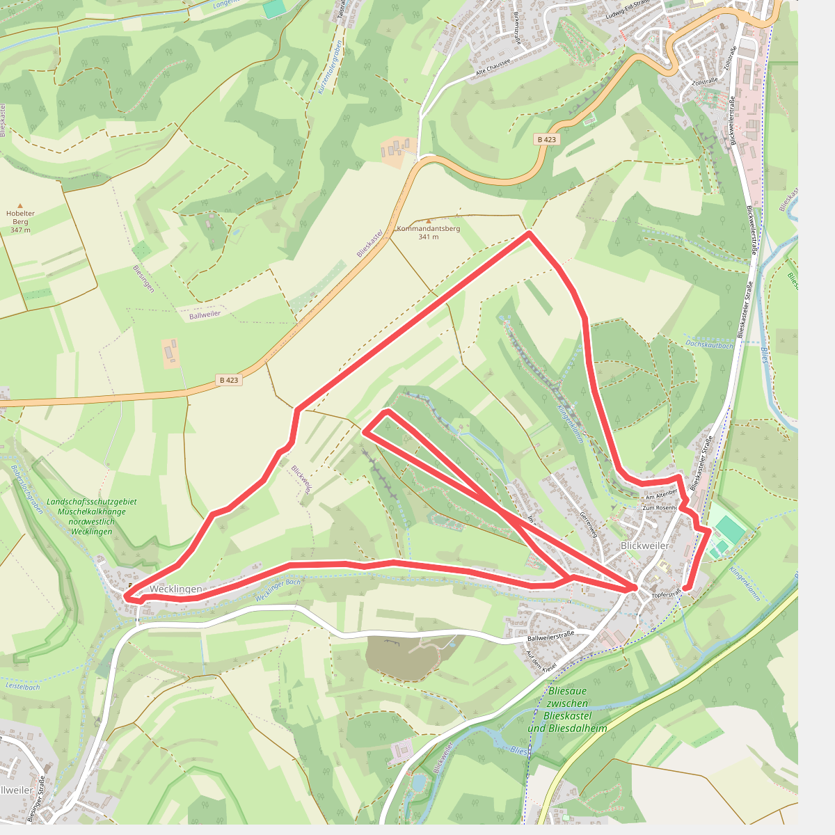 Hasen-Rundwanderweg Blickweiler