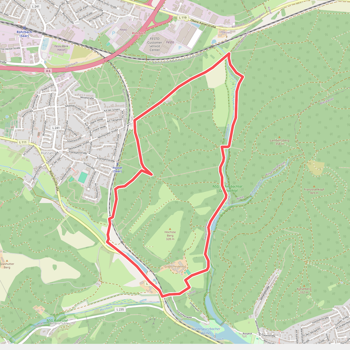 Wildschwein-Rundwanderweg