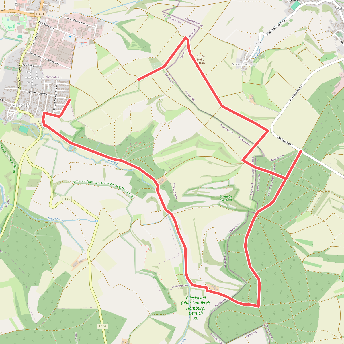 Vogel-Rundwanderweg Webenheim/Mimbach?