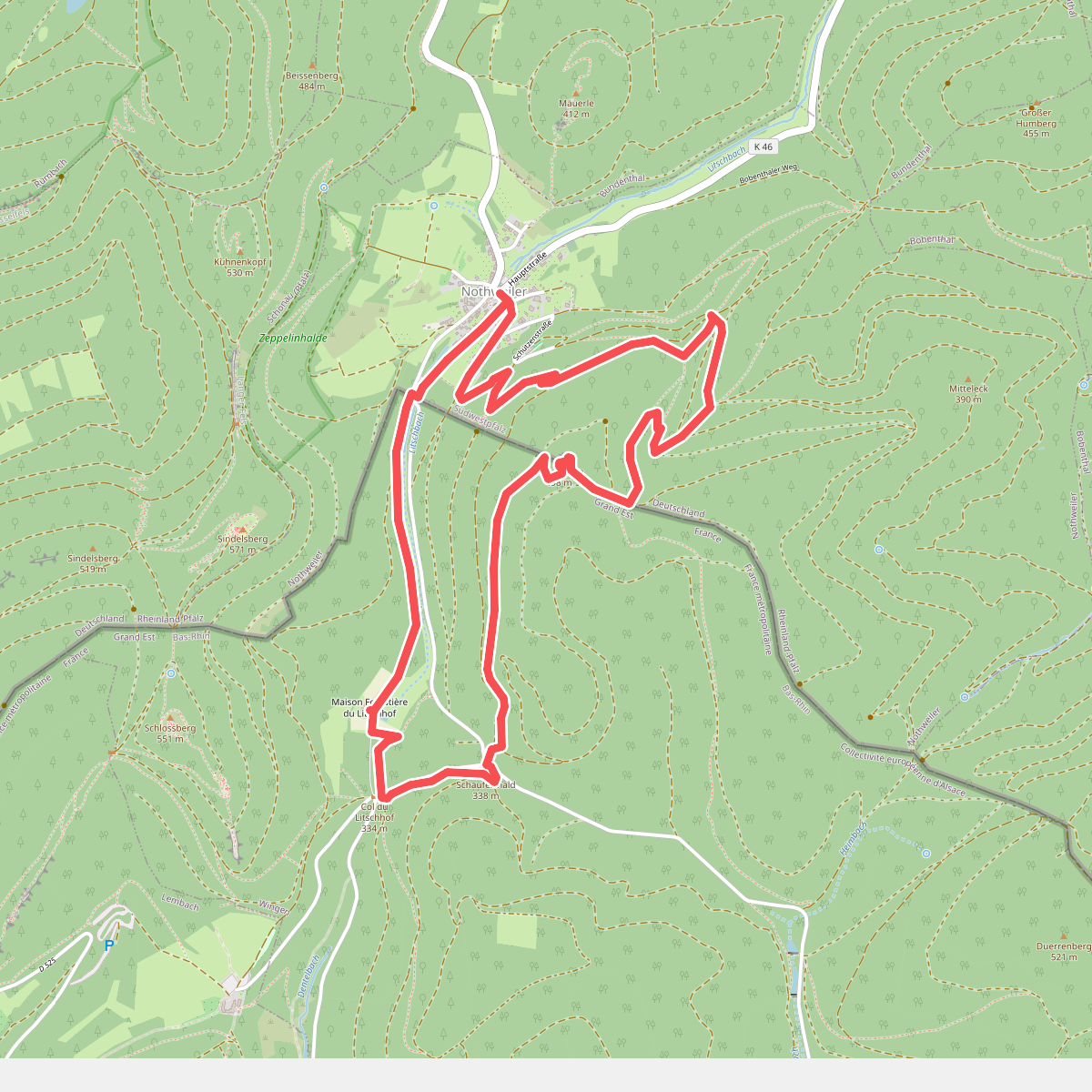 Grenzgängerweg / Le sentier à saute frontier
