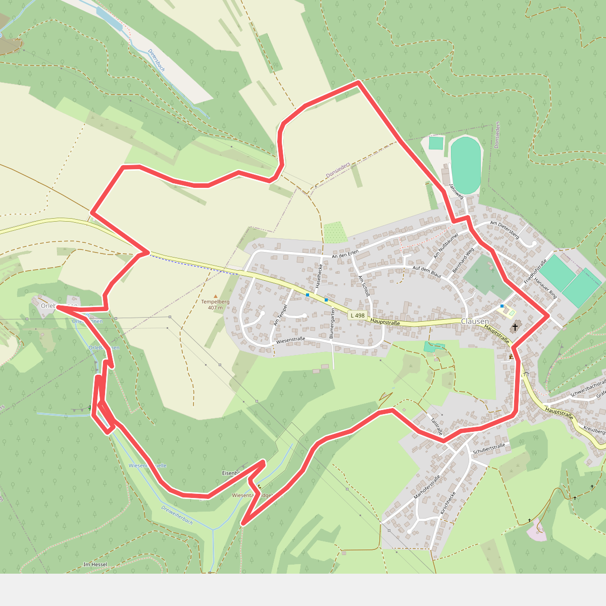 Wandern in Clausen C3 Kuhfelsen