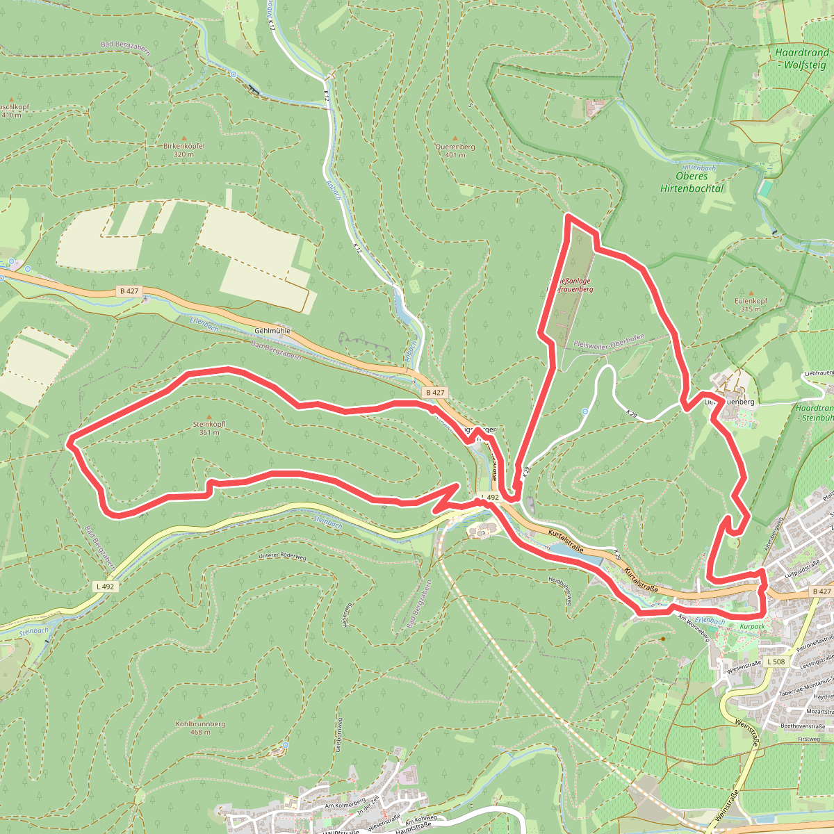 Bad Bergzabern: Tabernae-Montanus-Weg