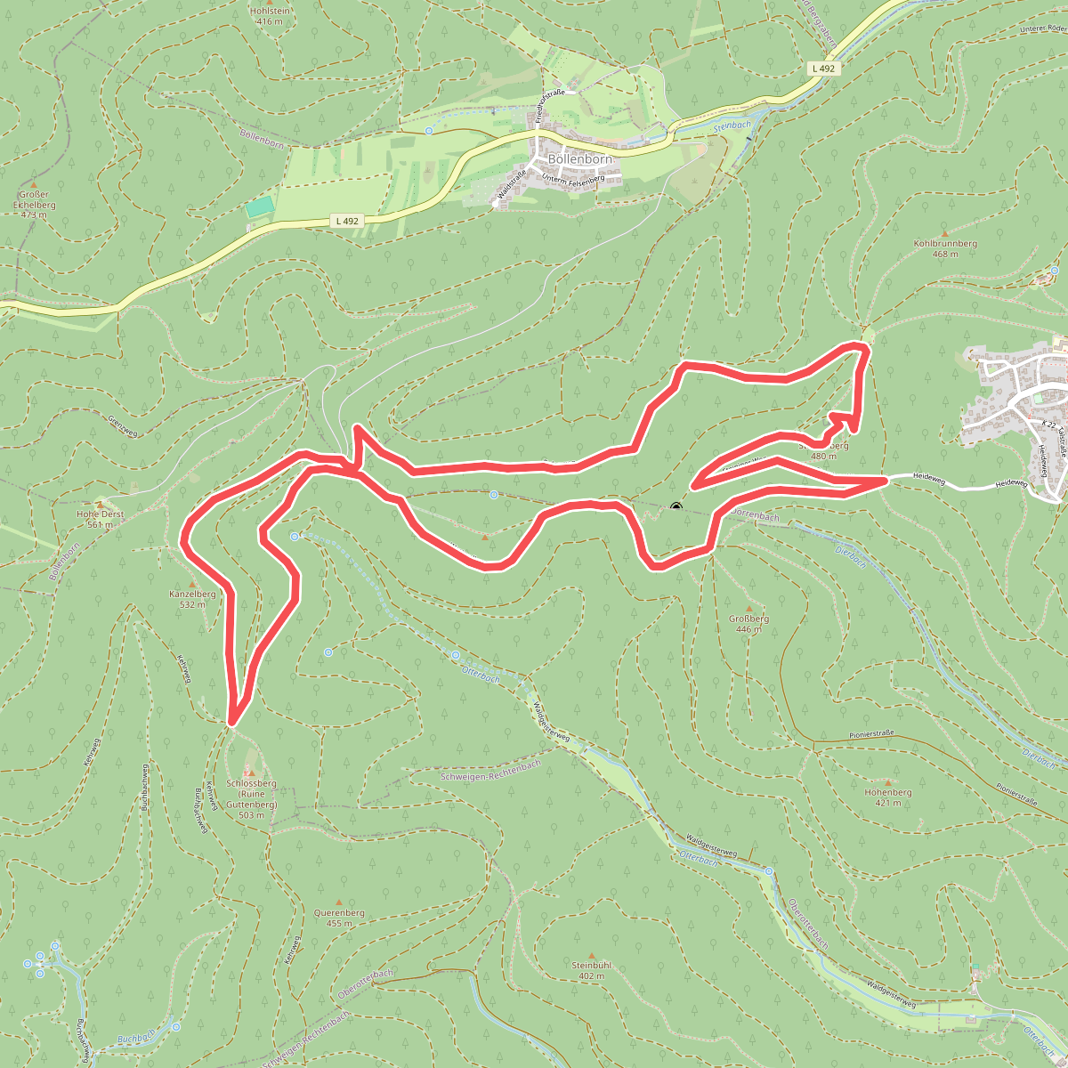 Dornröschen Rundwanderweg, Dörrenbach