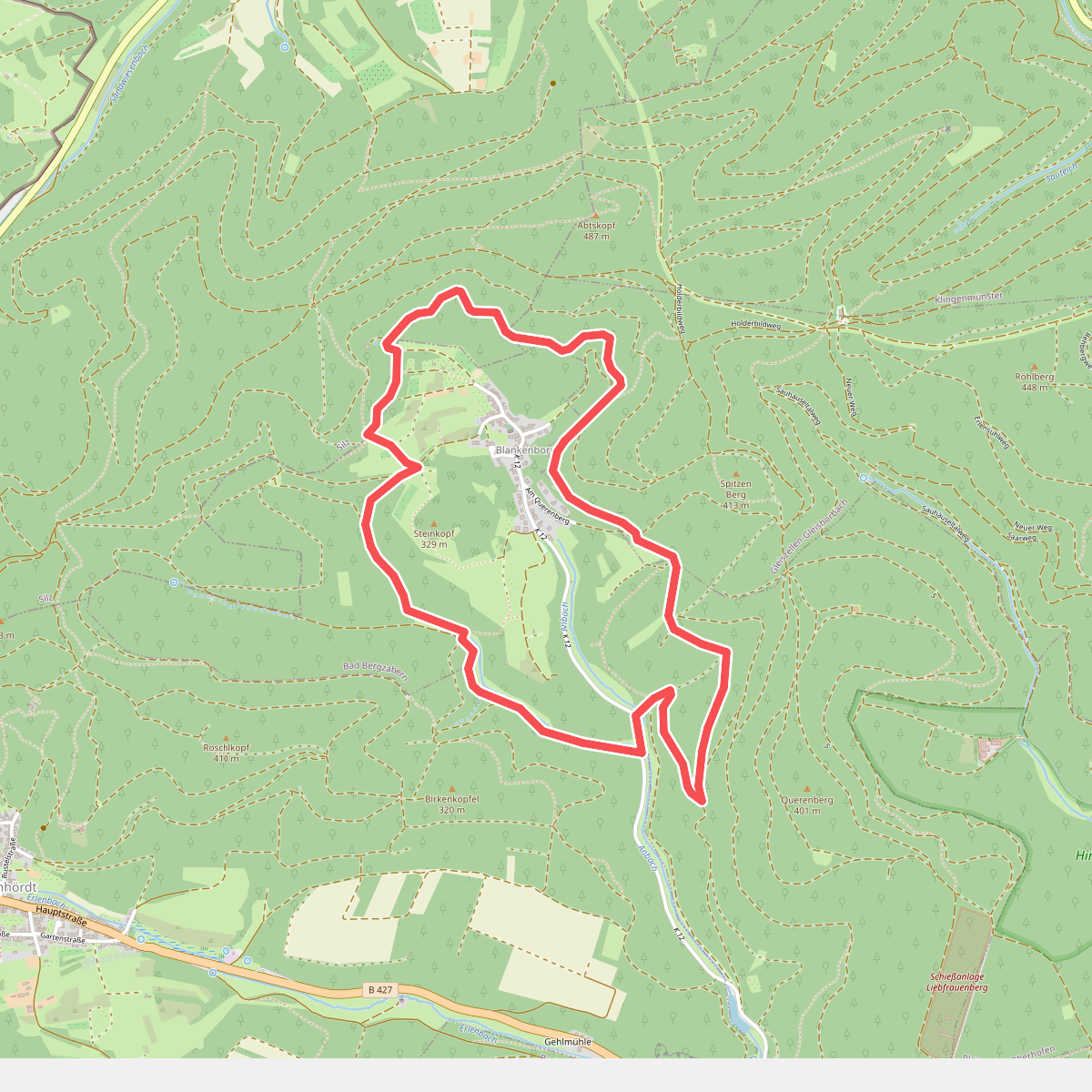 Rund um den Steinkopf, Blankenborn
