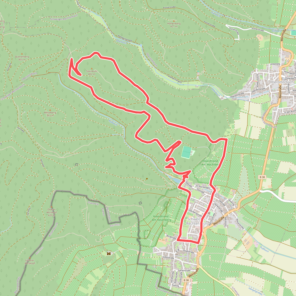 Schweigen-Rechtenbach - Rund ums Steinbühl
